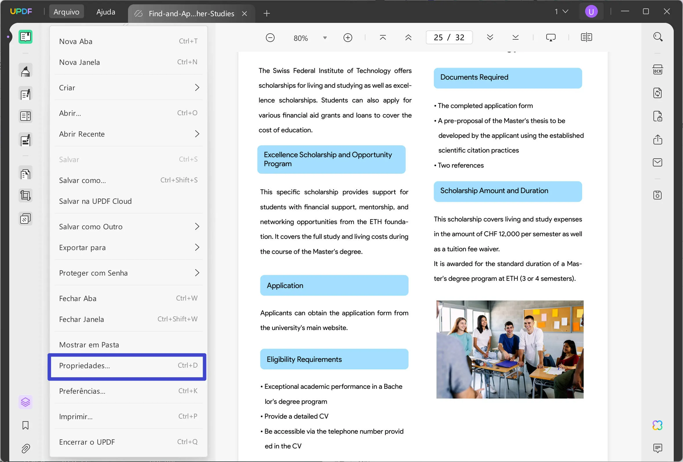 como alterar o título do pdf uppdf