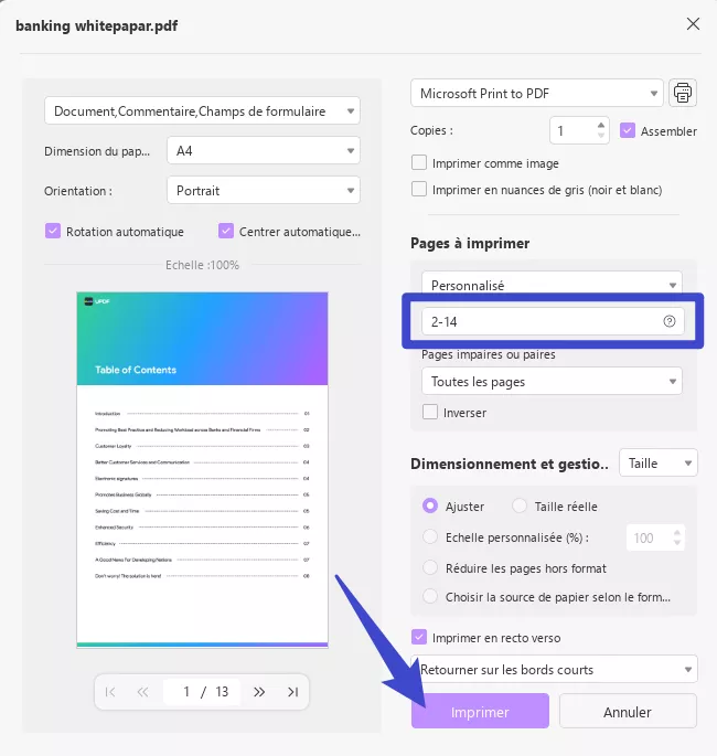 supprimer page blanche