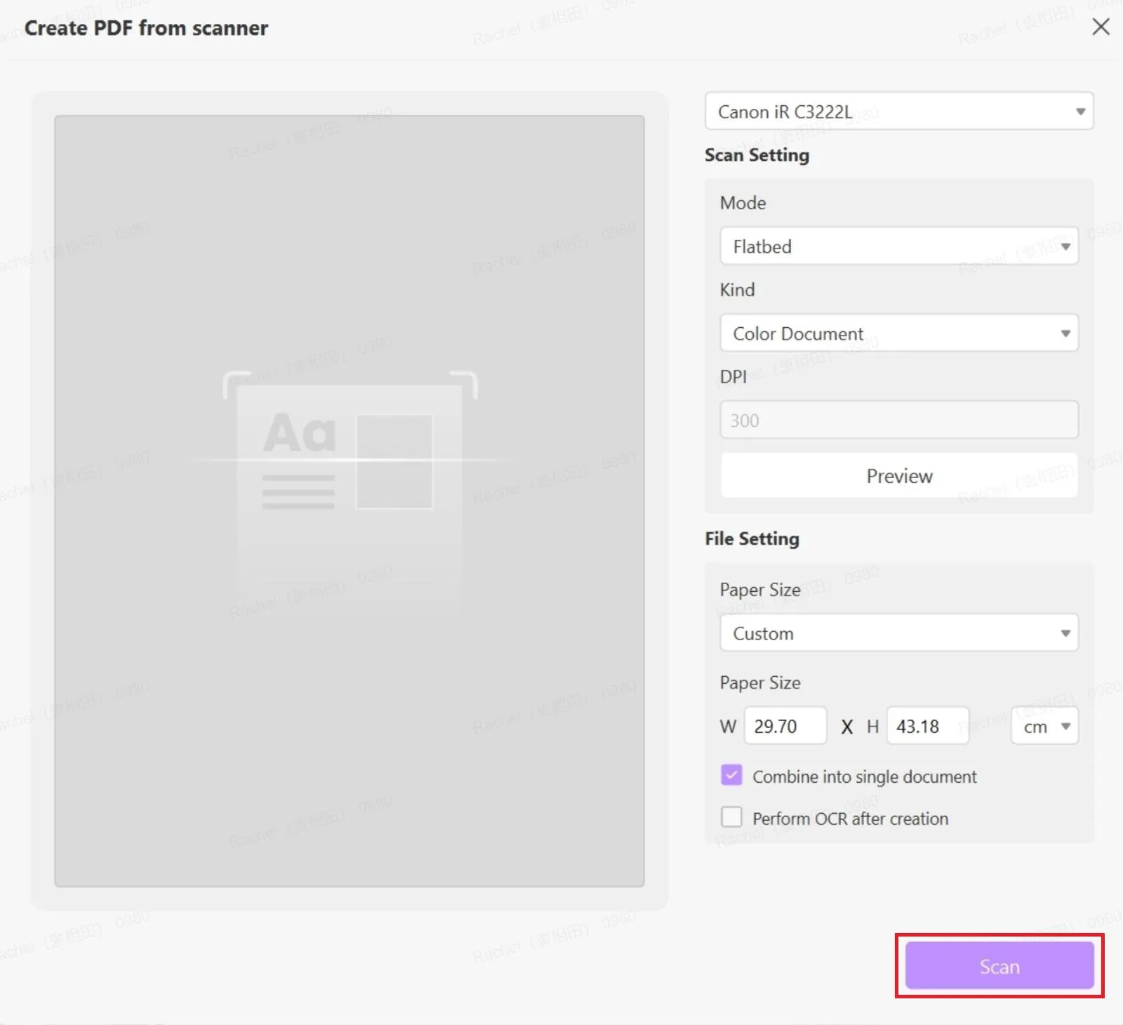 how to scan a document into email click the scan button in theUPDF
