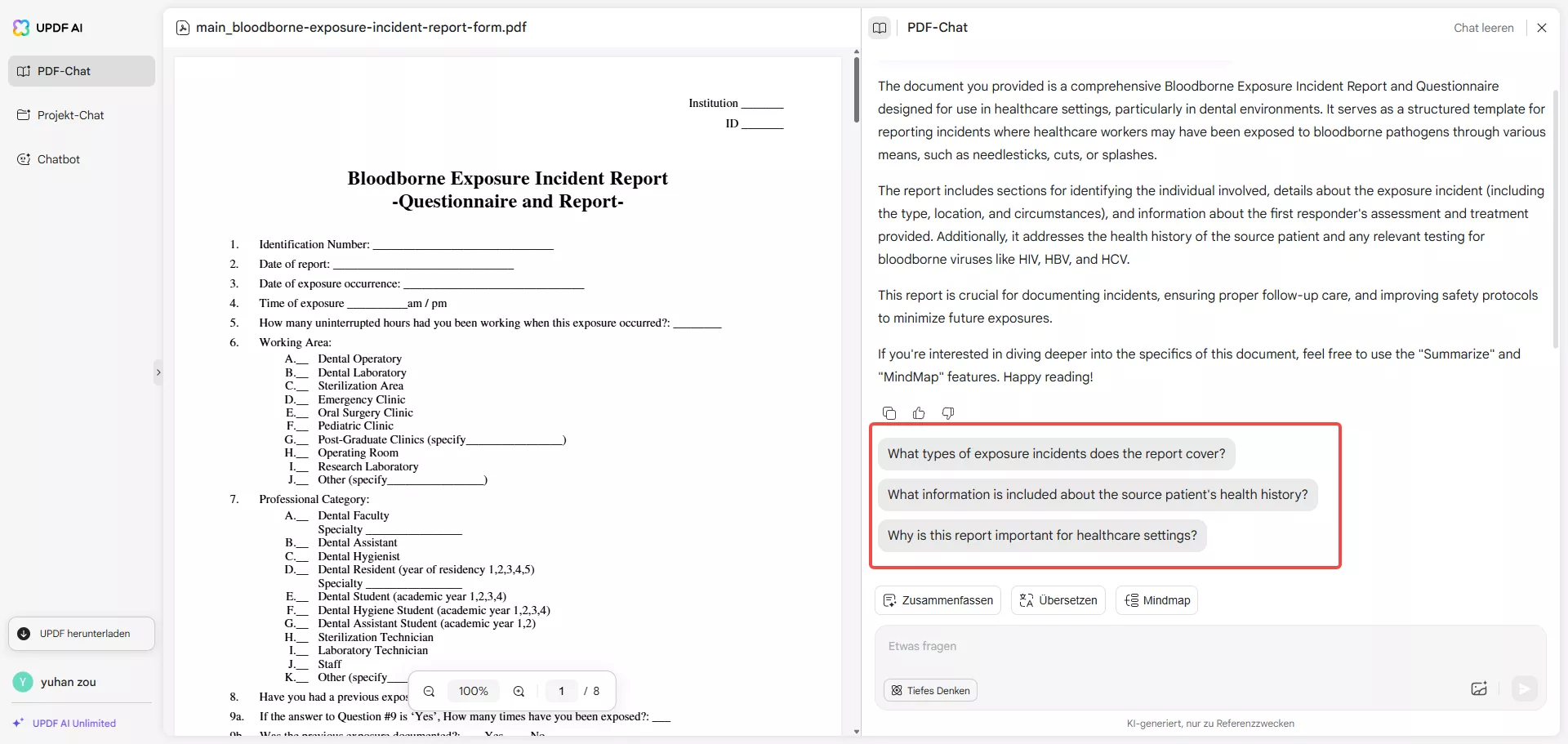 allgemeine PDF-Frage stellen