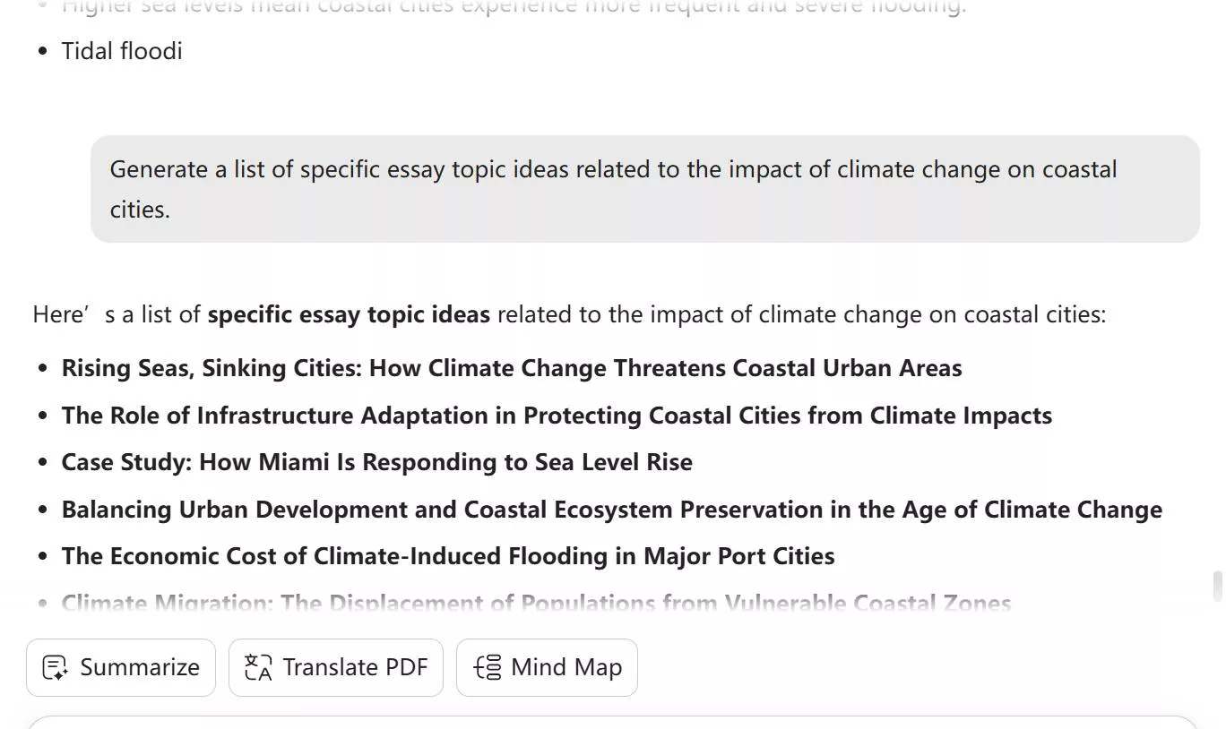 get topic ideas with UPDF's AI Assistant Online