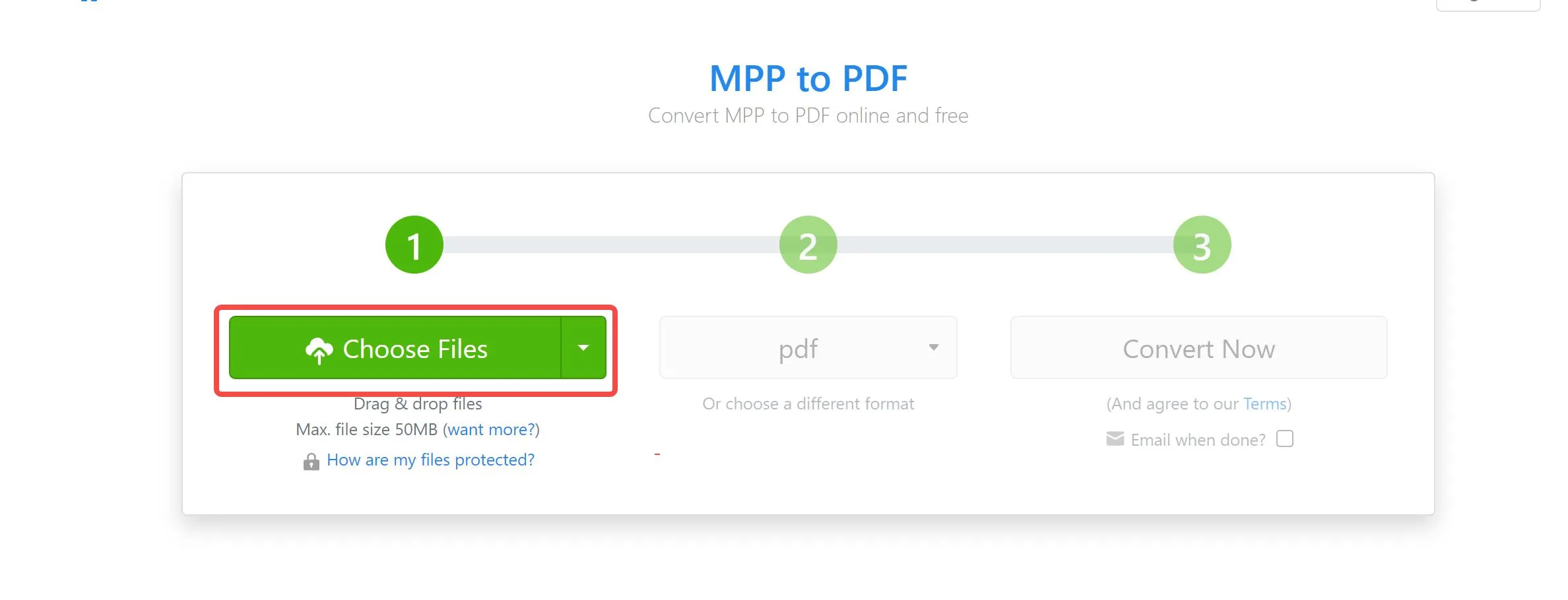 Conversor MPP para PDF