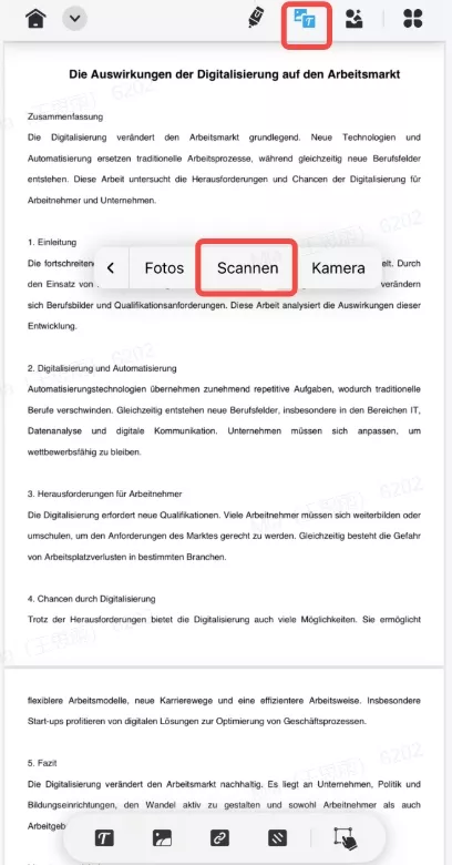 Bildtext in bearbeitbaren Text umwandeln