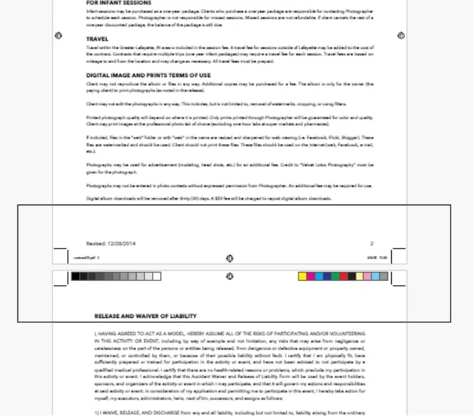 어도비 PDF 재단선 제거