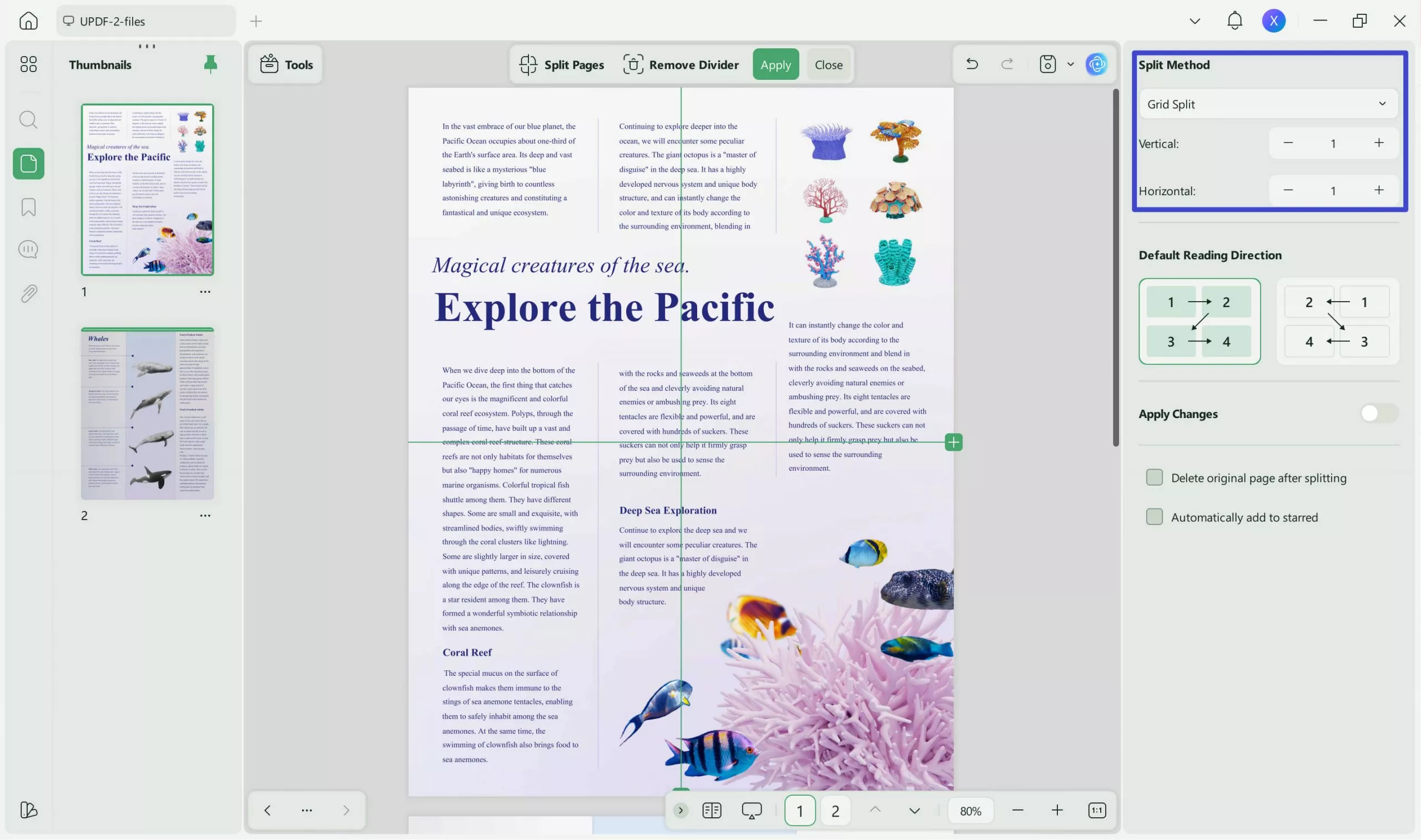 split pdf by size split updf