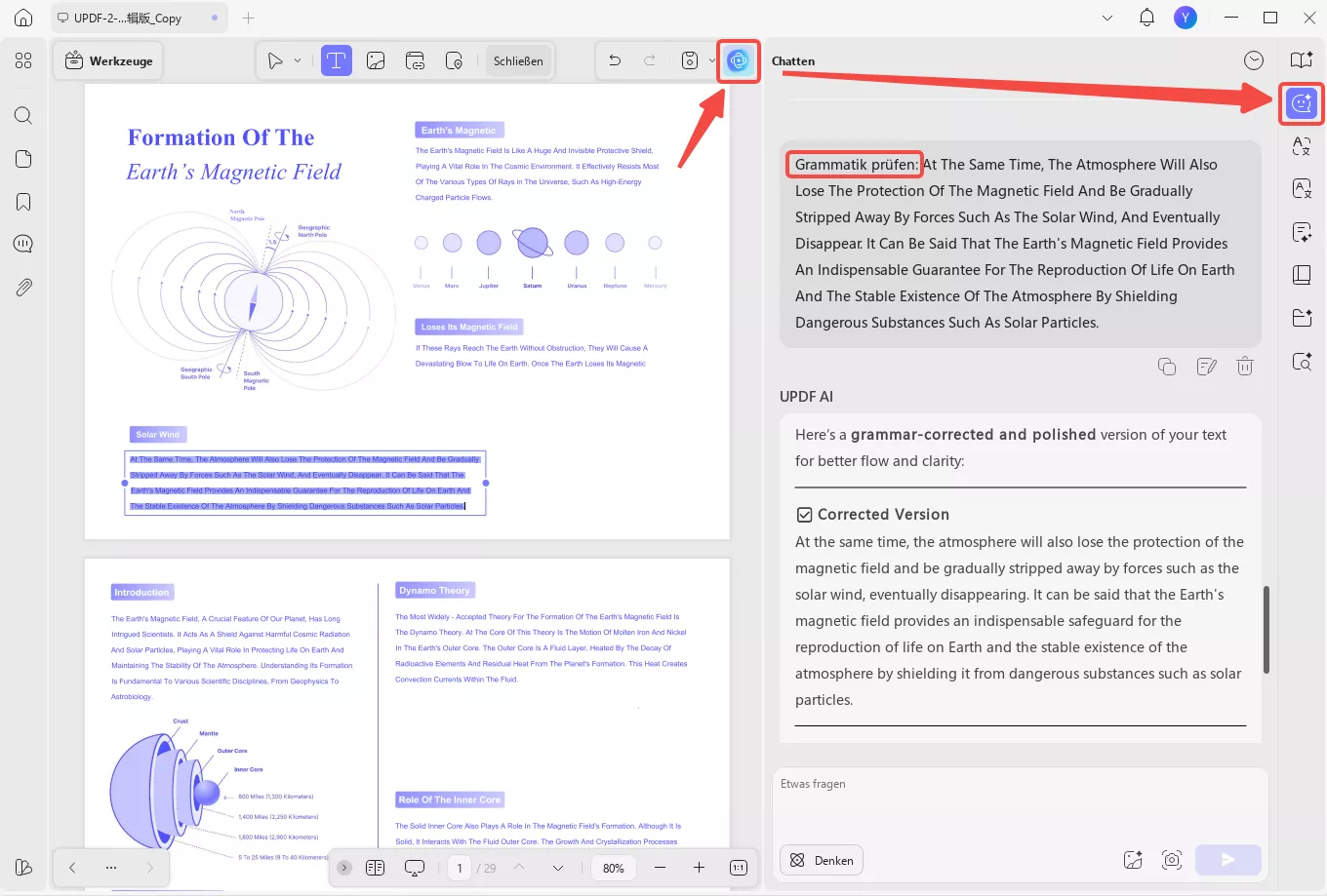 PDF-Rechtschreib- und Grammatikprüfung