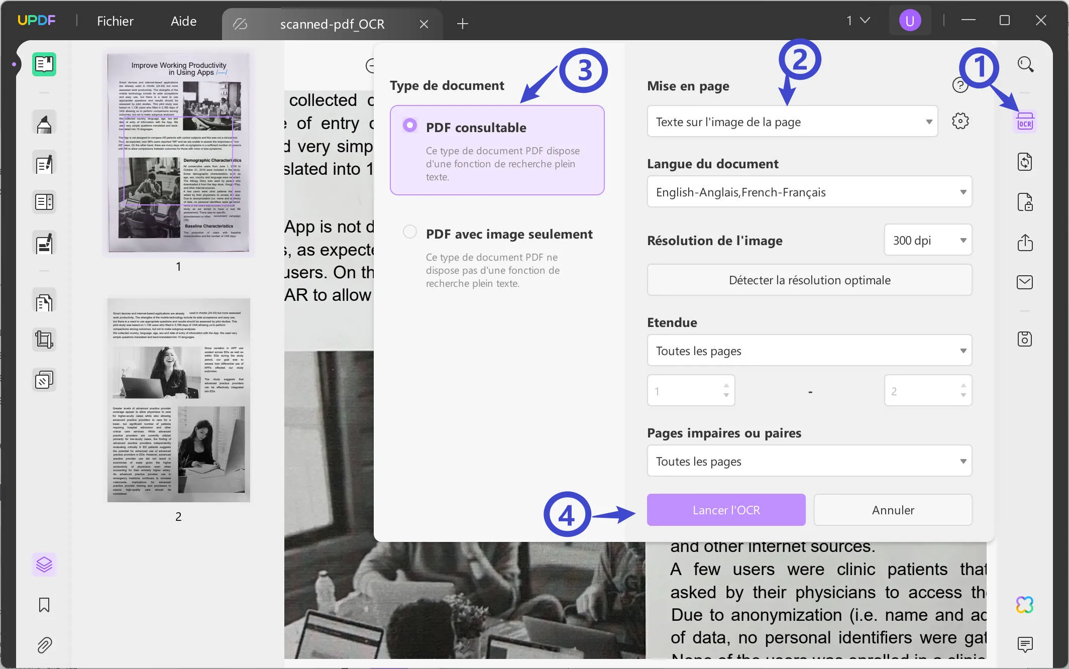 nettoyer pdf
