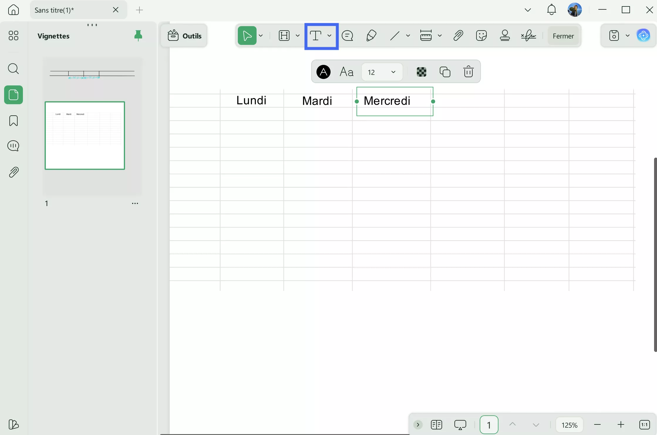 créer un tableau en pdf enregistrer le tableau PDF avec UPDF
