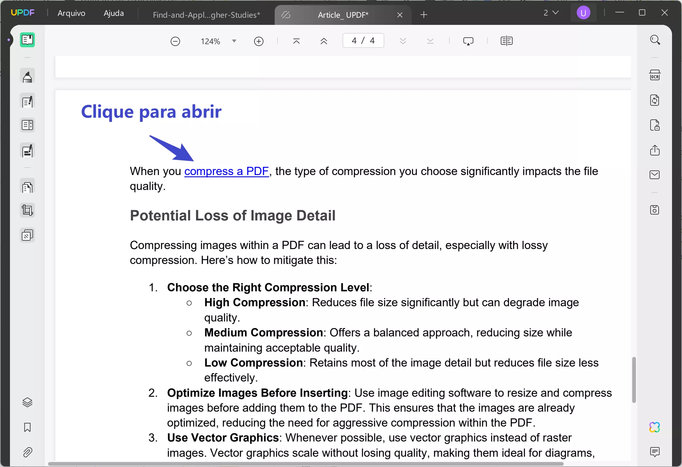 hiperlinks do word para pdf não funcionam clique