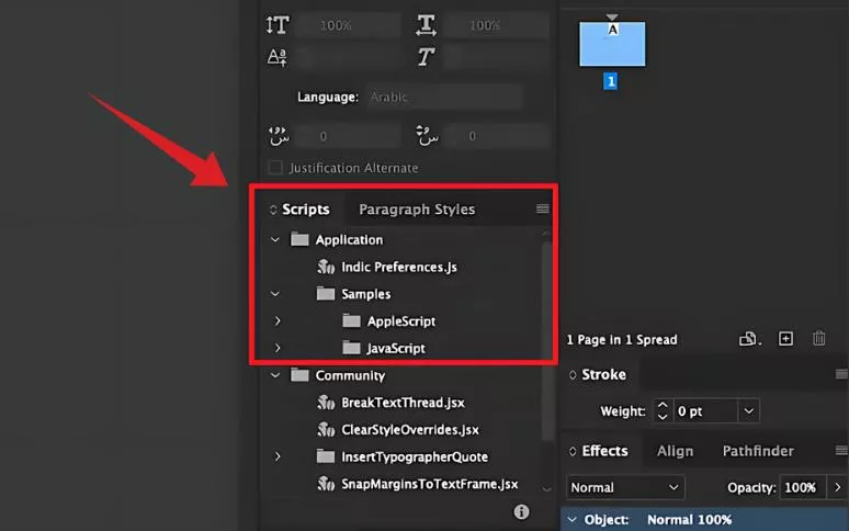 crop marks indesign expand Application under Scripts in indesign