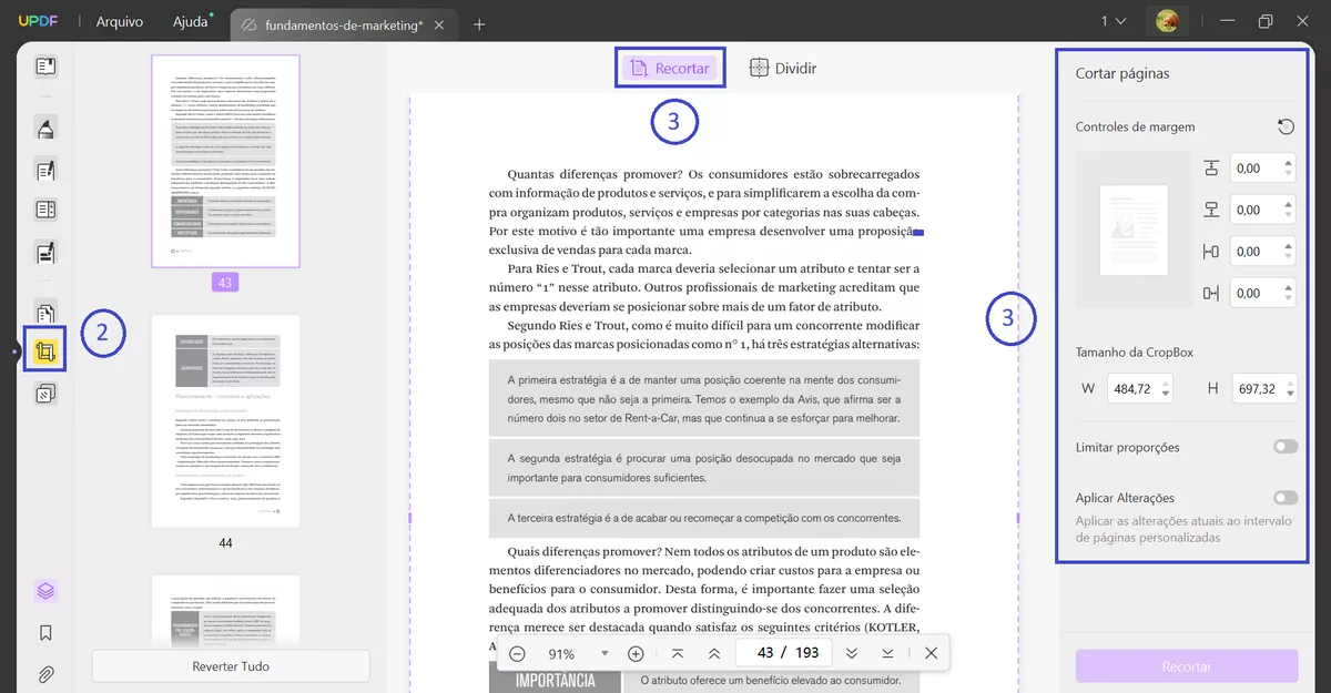 Espaço em Branco em PDF