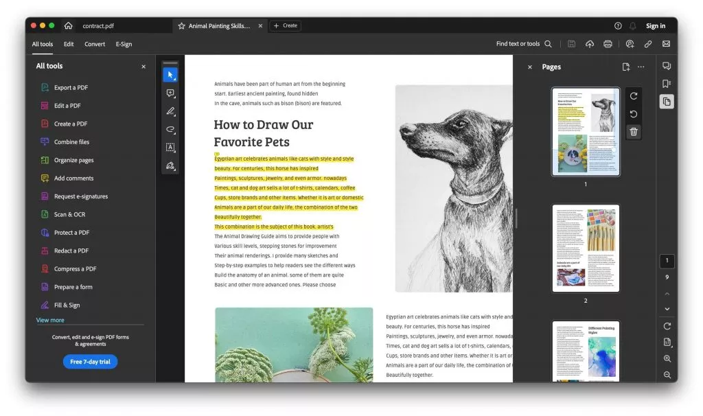 delete the page in adobe acrobat