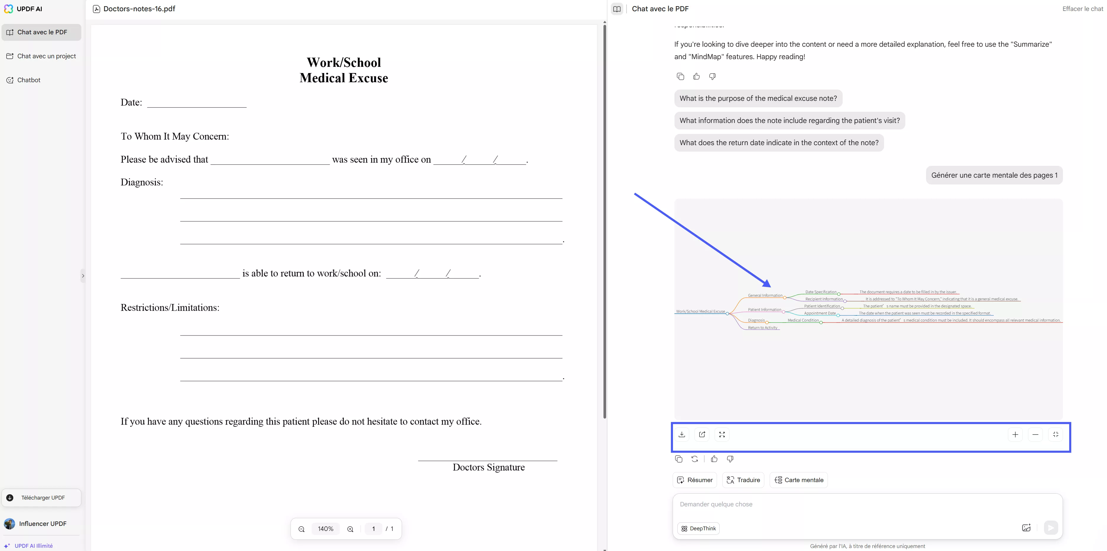 review and download results