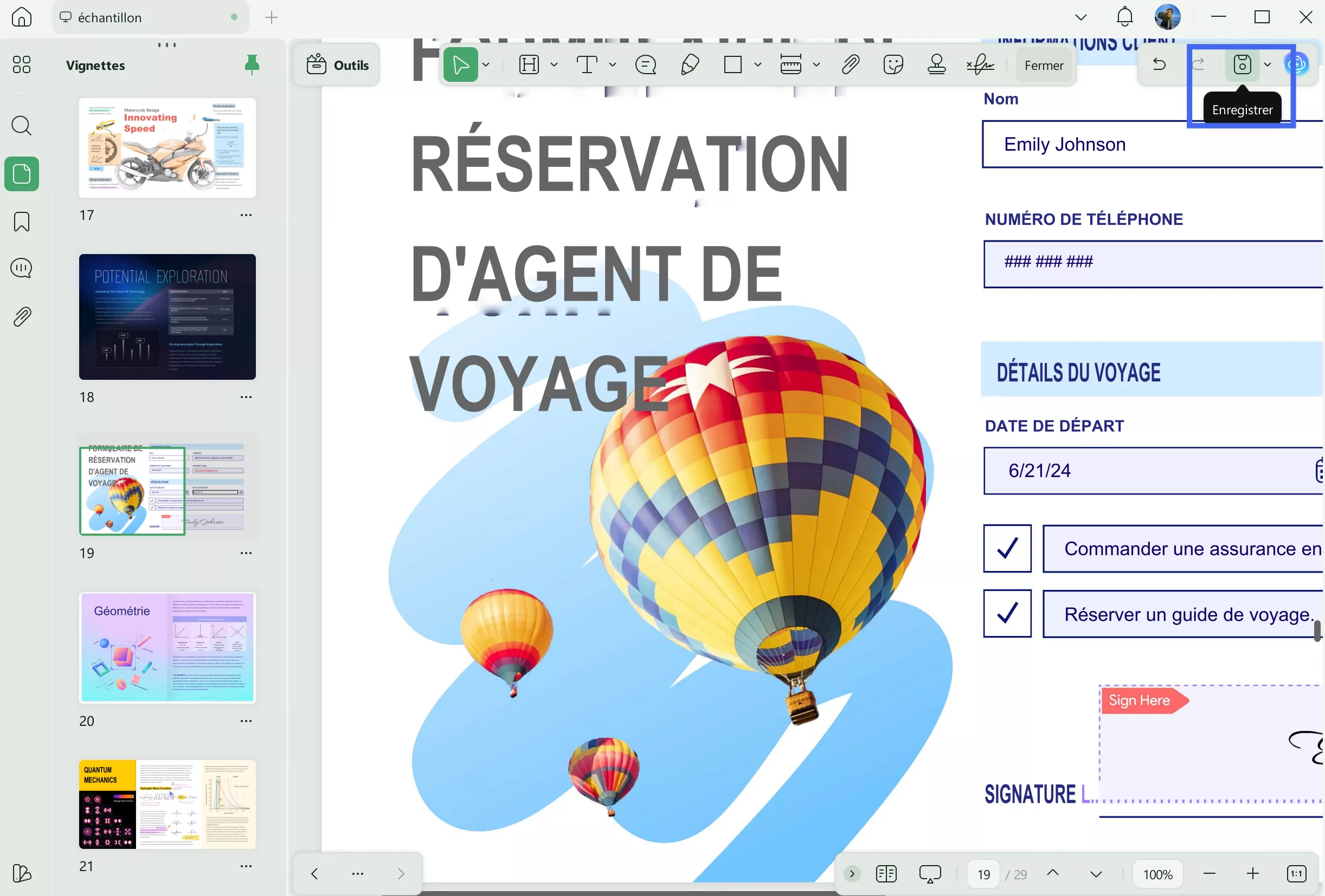 modifier date création pdf