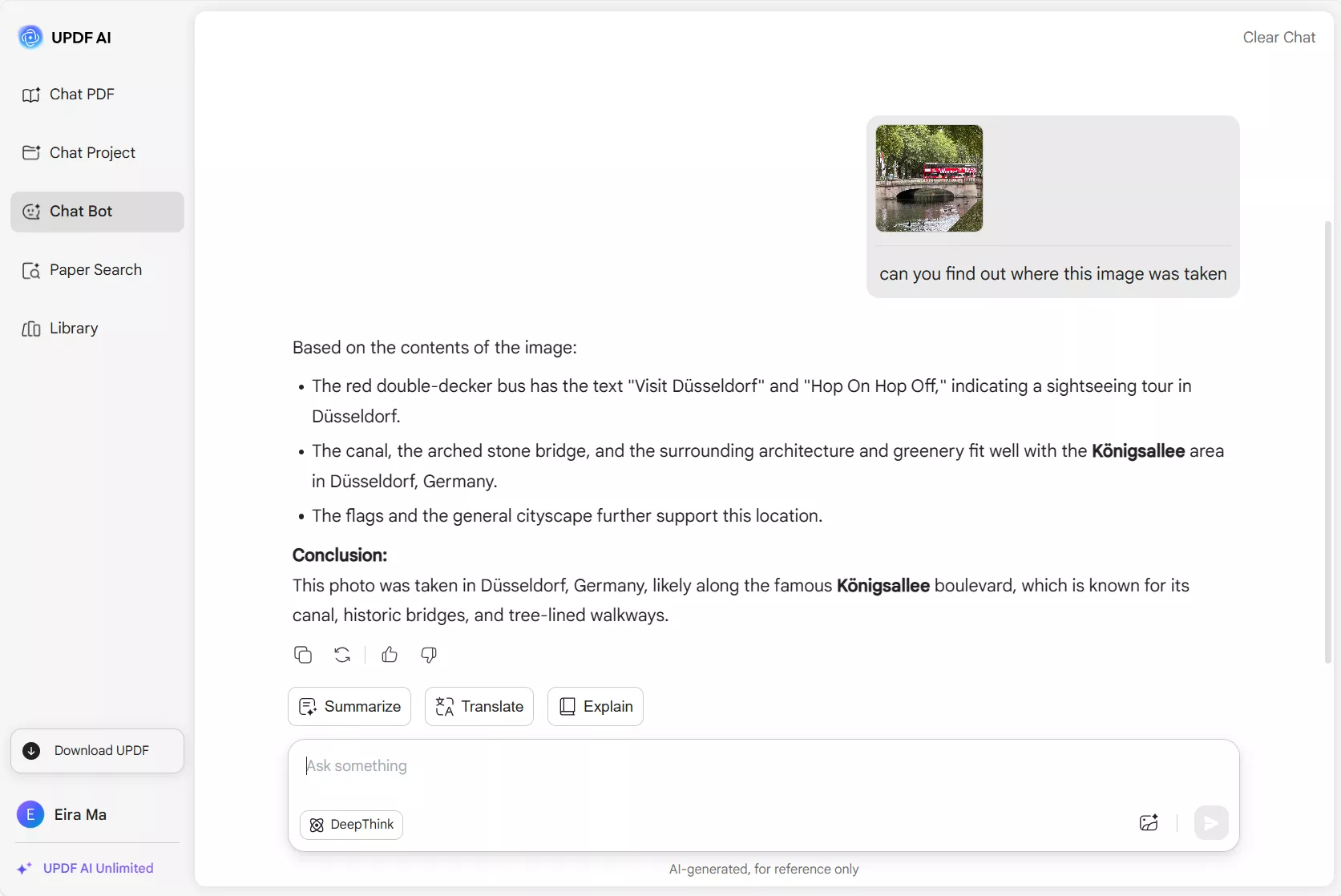 updf ai online assistant