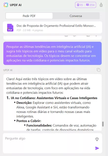 IA para Escrever um Script