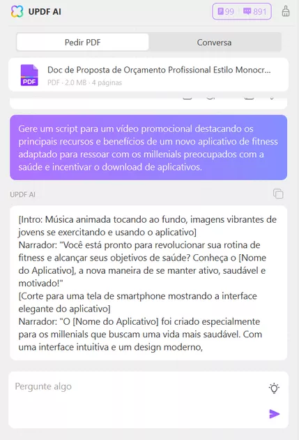 IA para Escrever um Script