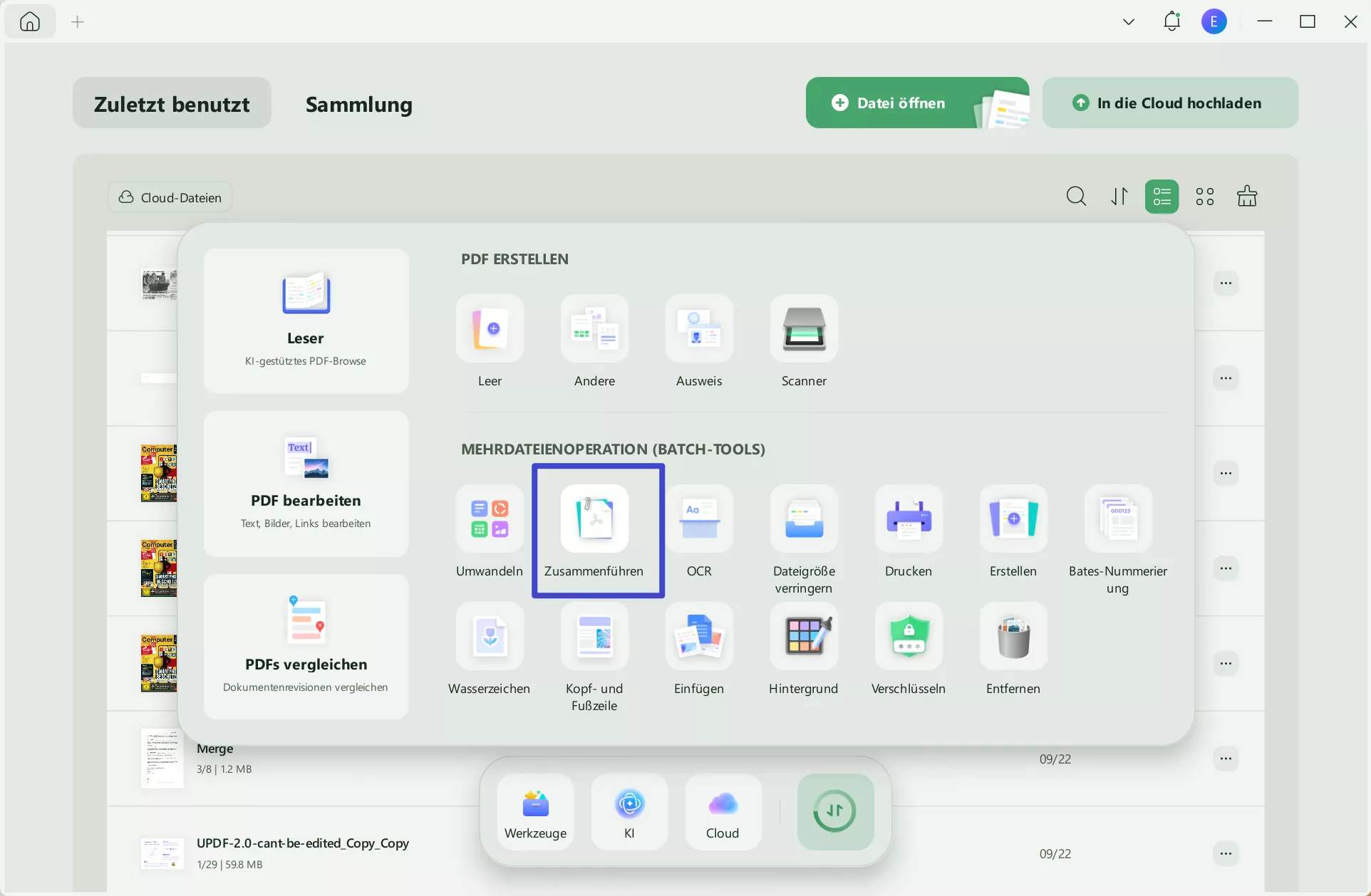 Excel-Dateien zusammenführen Stapel-Kombination