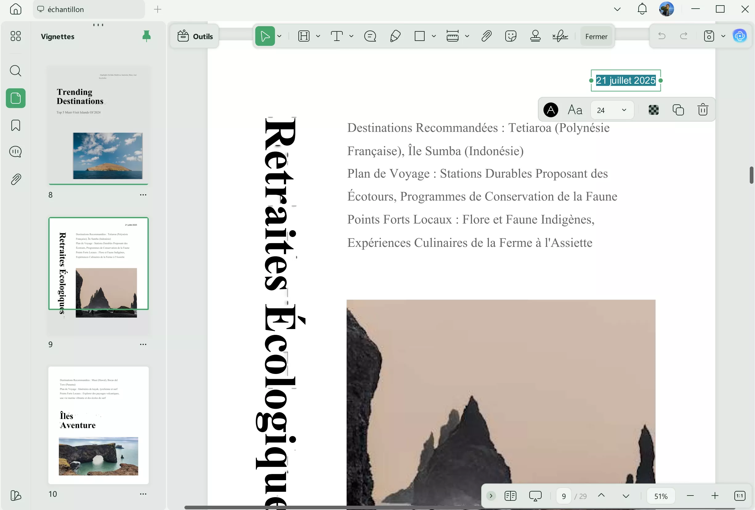modifier date création pdf