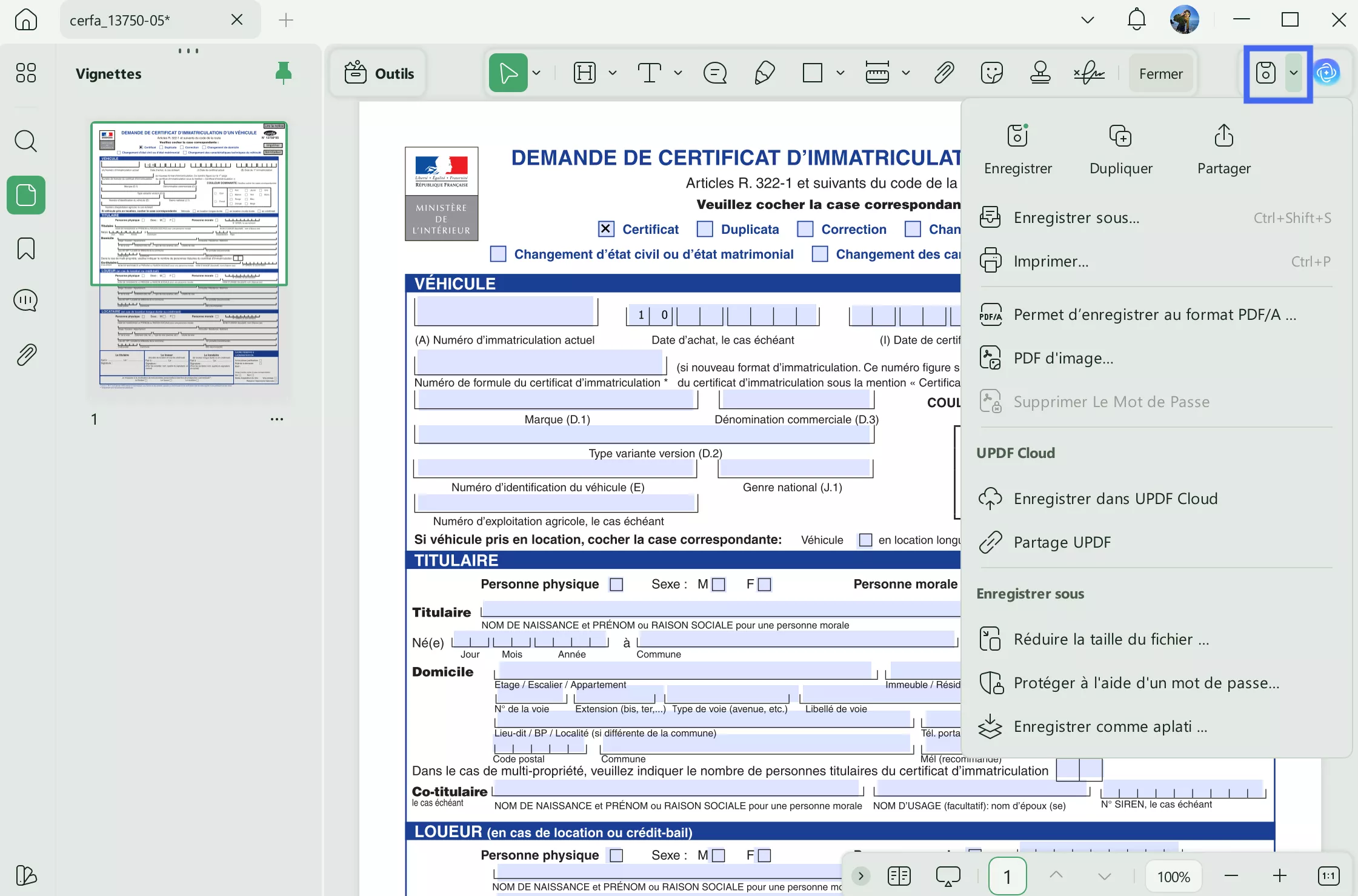 créer un tableau en pdf éditer updf