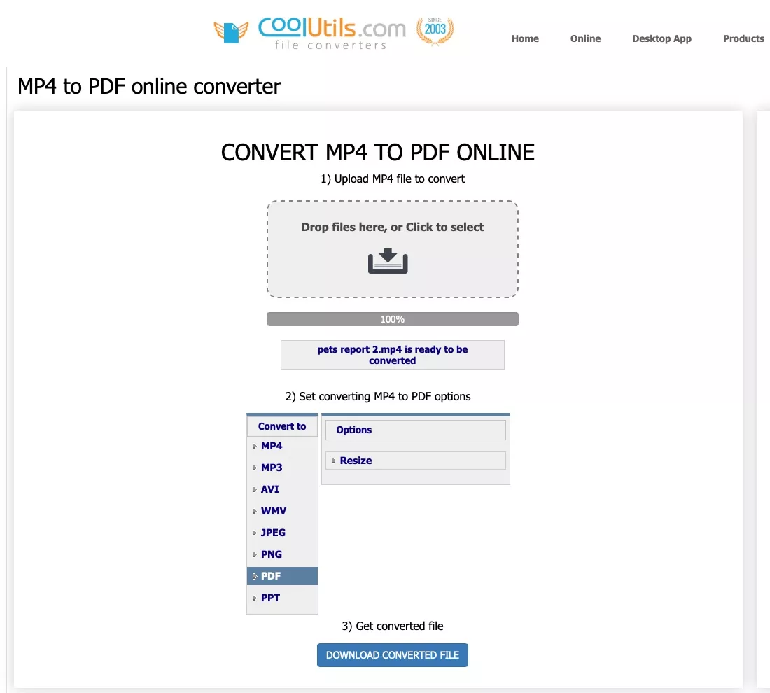 mp4 pdf 변환 coolutils