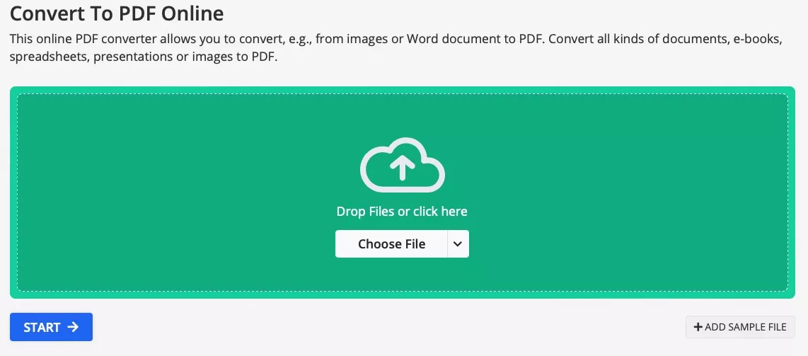 mp4 pdf 변환 PDF2GO