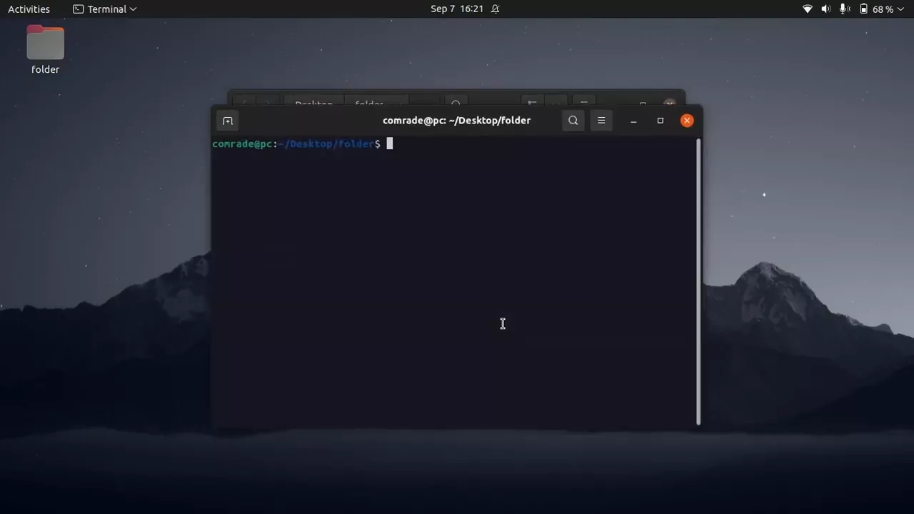 open terminal of your linux