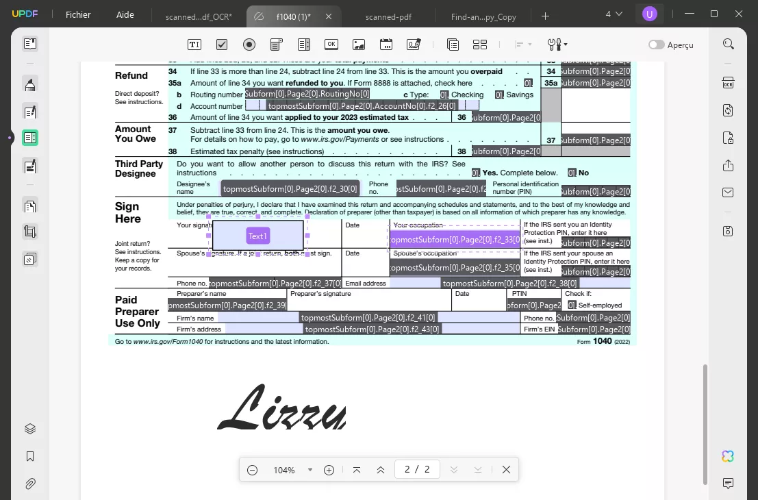 adobe remplir et signer
