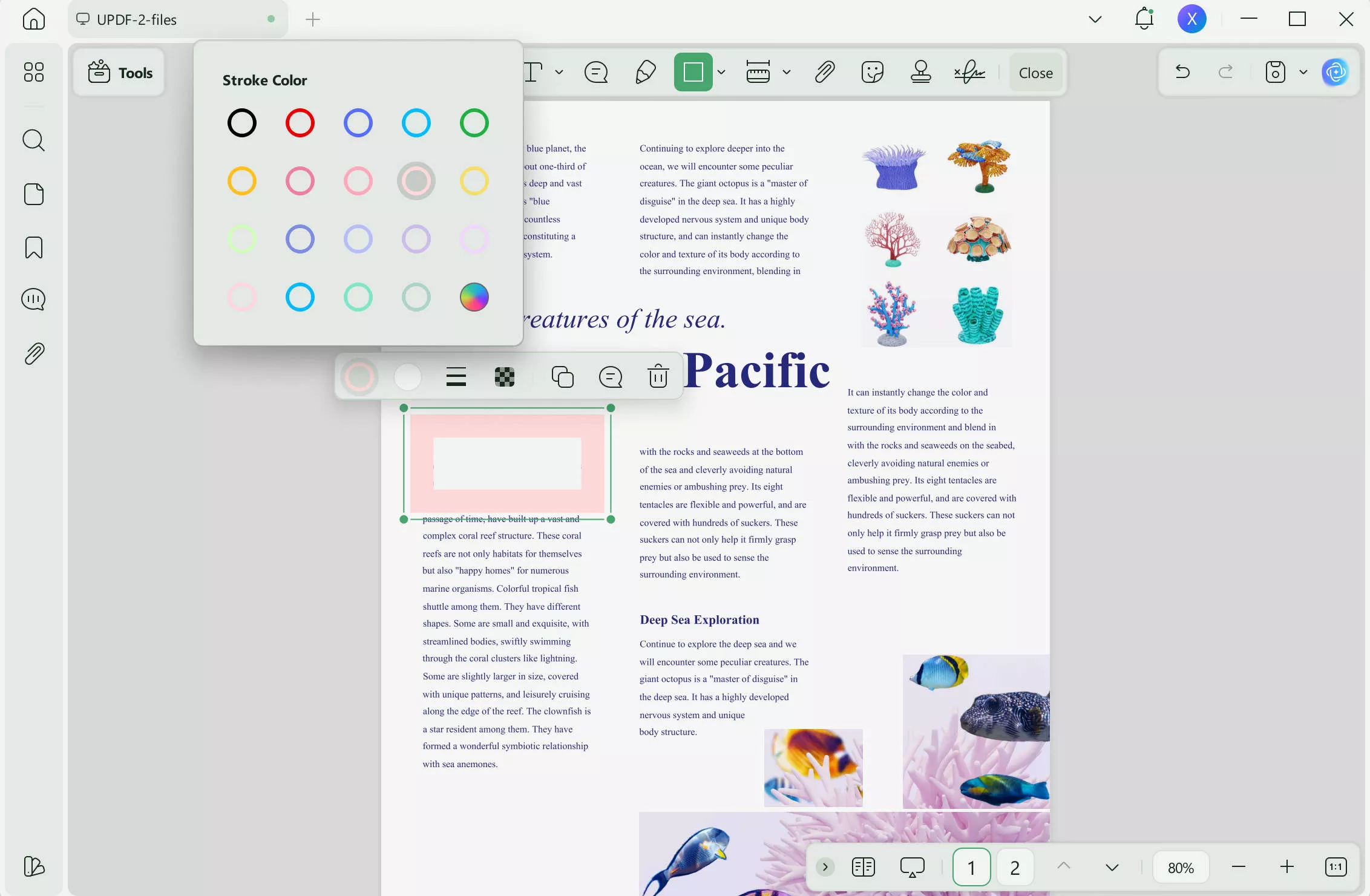 customize the highlighted tool with updf