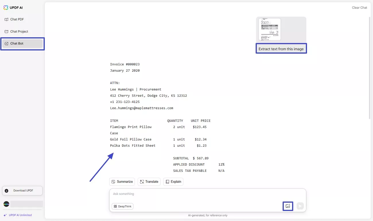 extract text from images