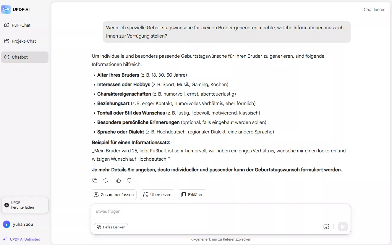 Informationen zum Verfassen von Geburtstagswünschen für den Bruder