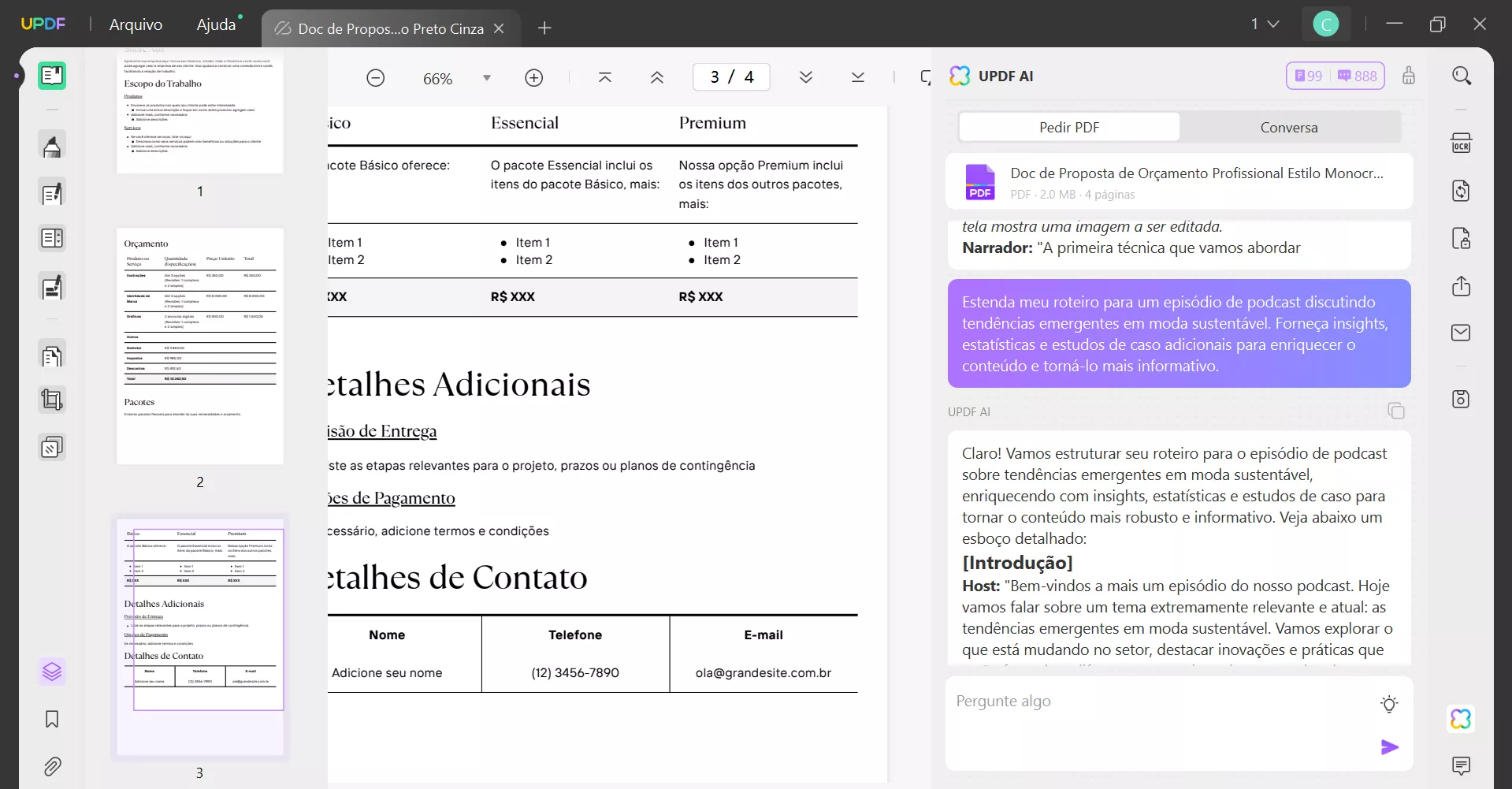 IA para Escrever um Script