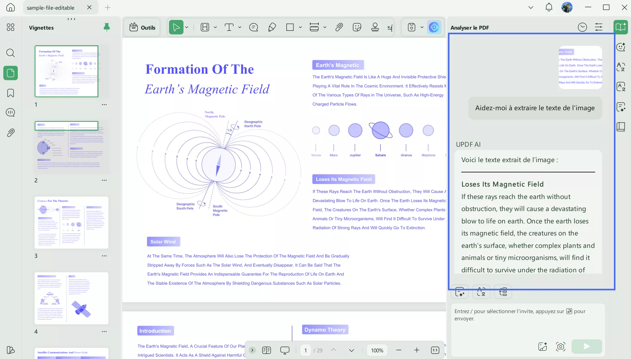 extraire le texte de l'image