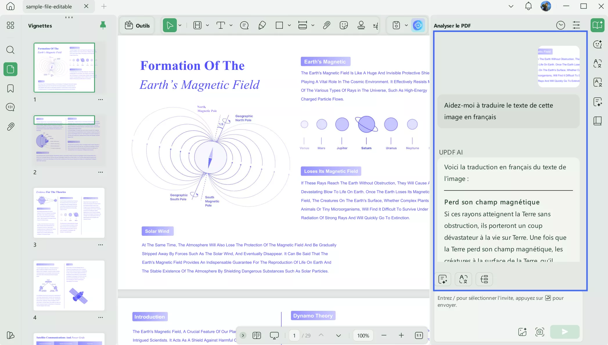 traduire le texte de l'image