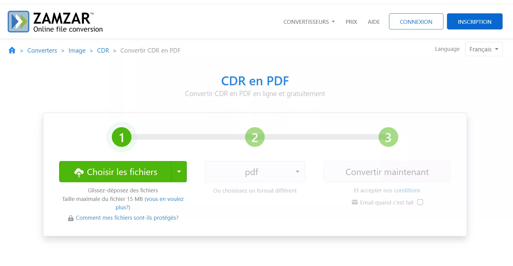 cdr en pdf