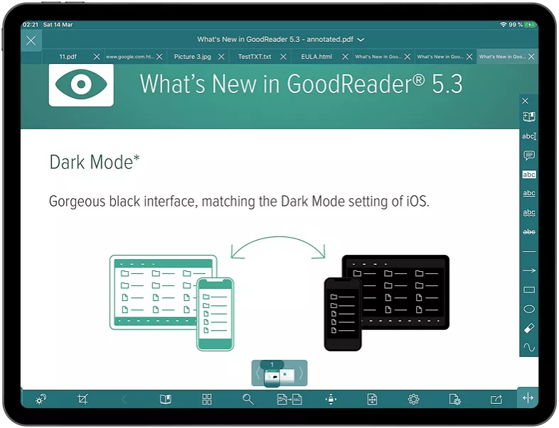 Goodreader 사용법