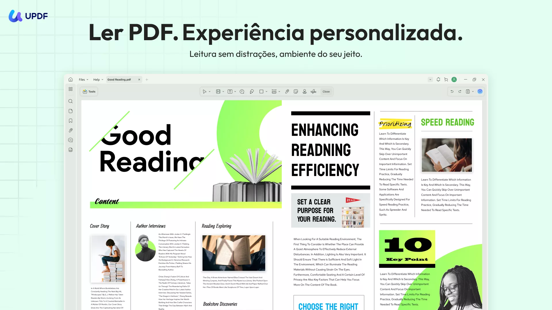 melhor aplicativo para leitura de audiolivros updf ai