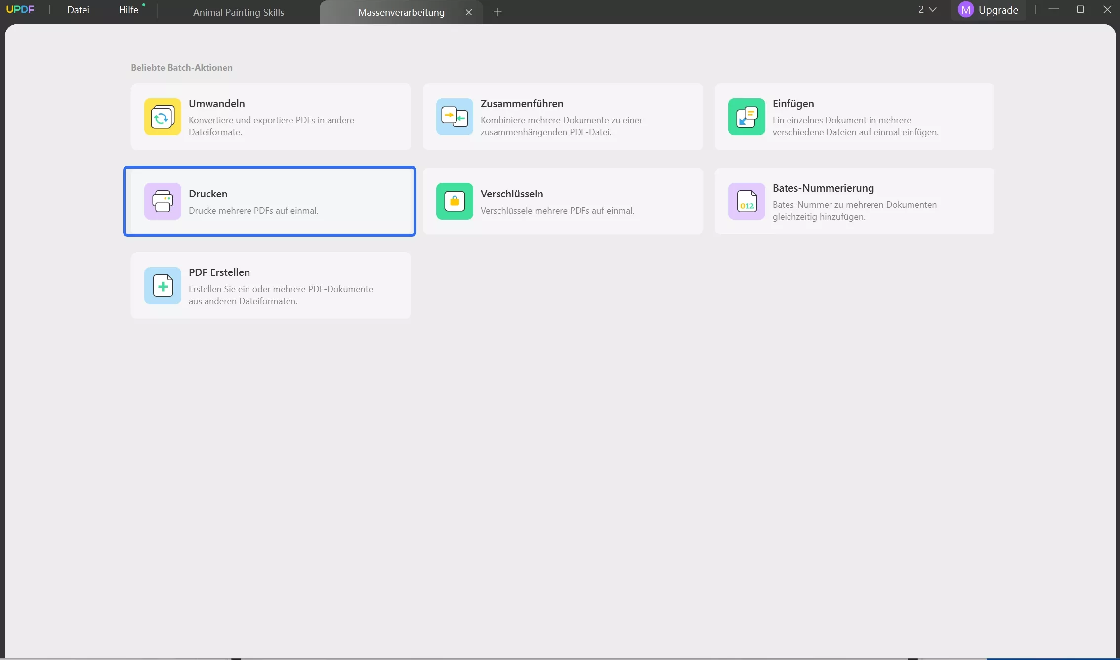 A4 nach A3 Stapeldruck
