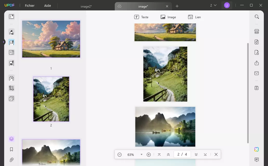 conversion par lots d'images au format PDF avec création par lots d'UPDF