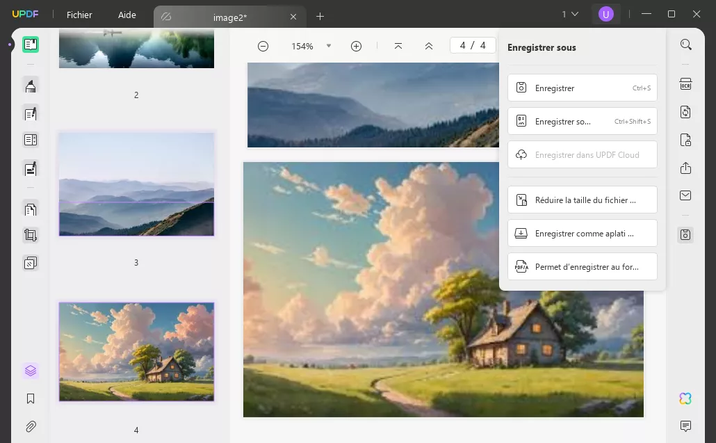 enregistrer des fichiers PDF avec UPDF pour convertir par lots des images au format PDF