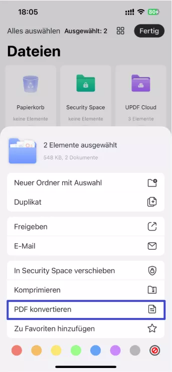 auf dem iPad in PDF konvertieren