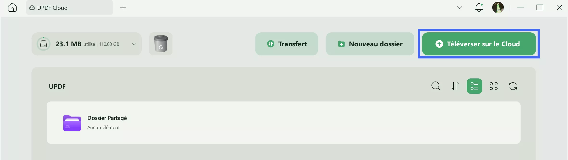 copier le tampon pour le téléchargement PDF sur UPDF Cloud pour copier le tampon sur PDF sur l'autre ordinateur.