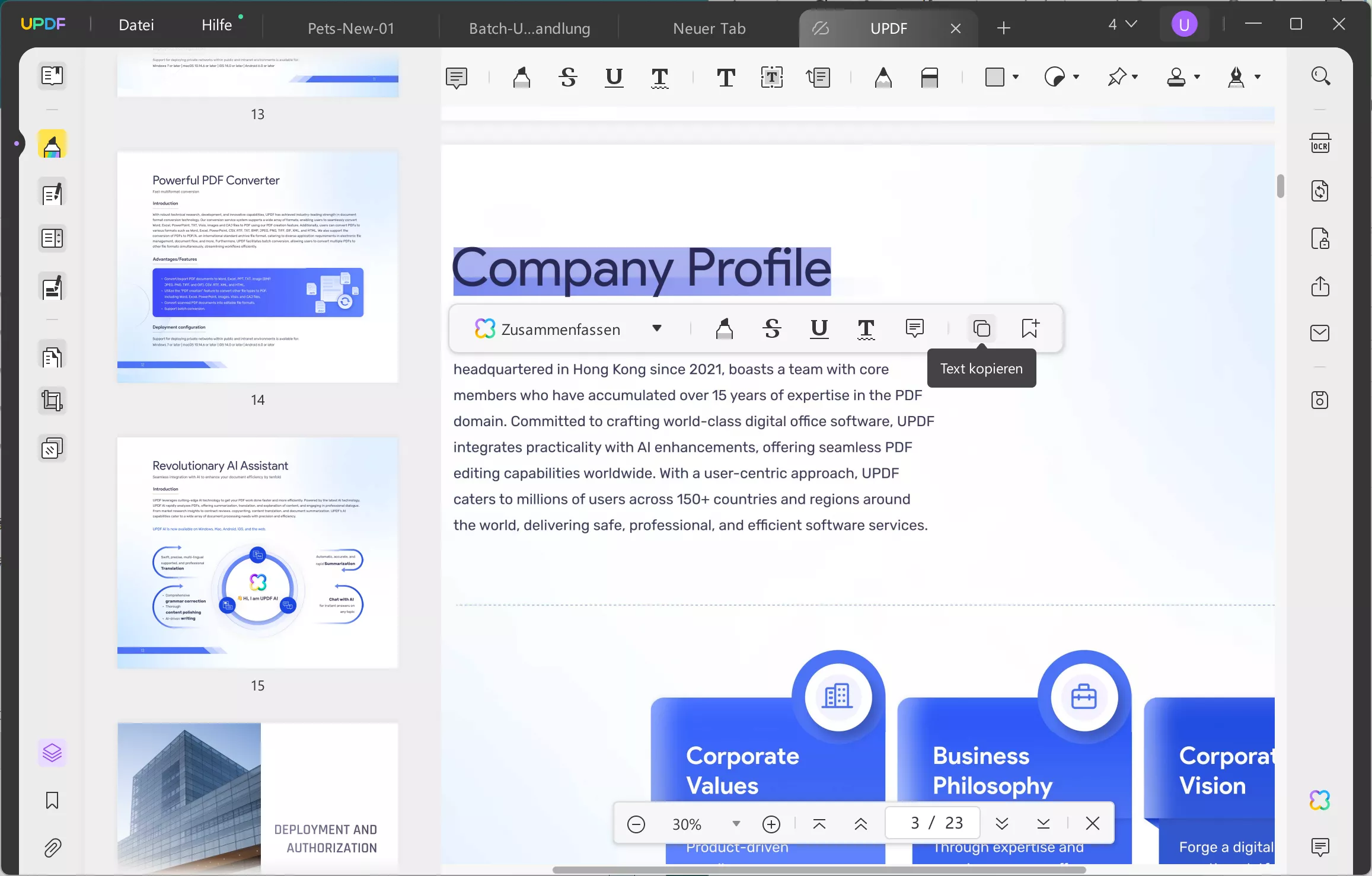 PDF in Text umwandeln, Text mit KI kopieren