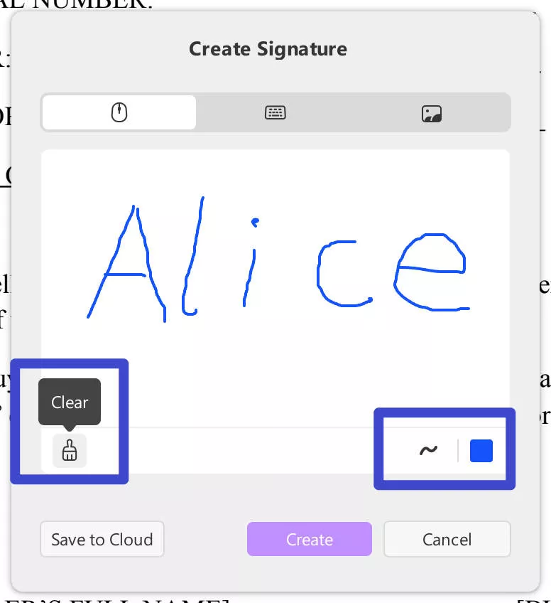 customize signature style