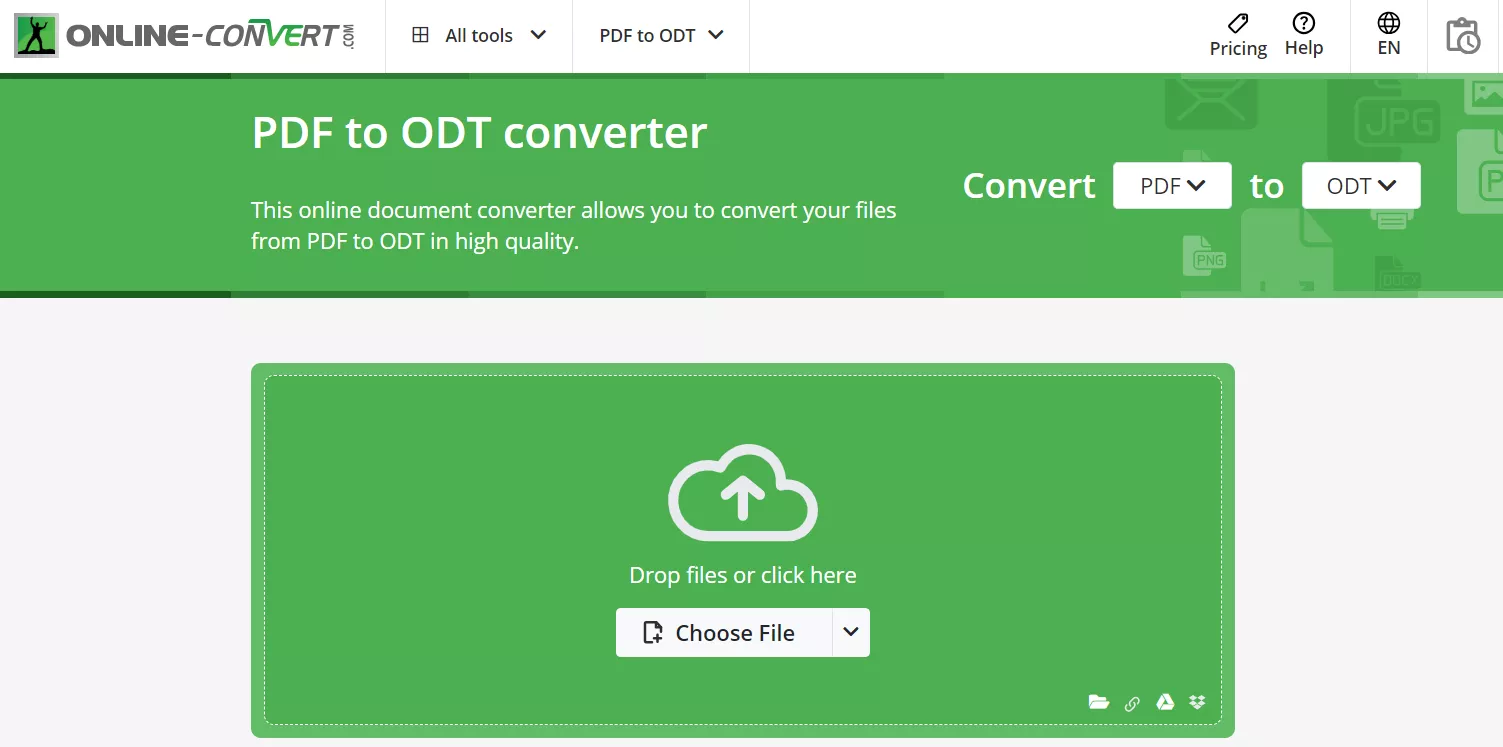 Document Online PDF to ODT