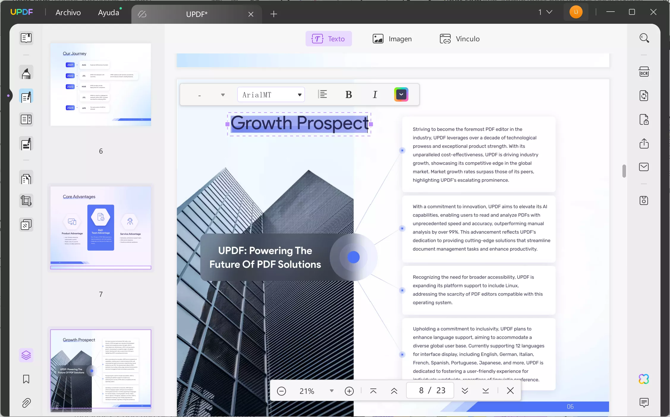 editar pdf con updf