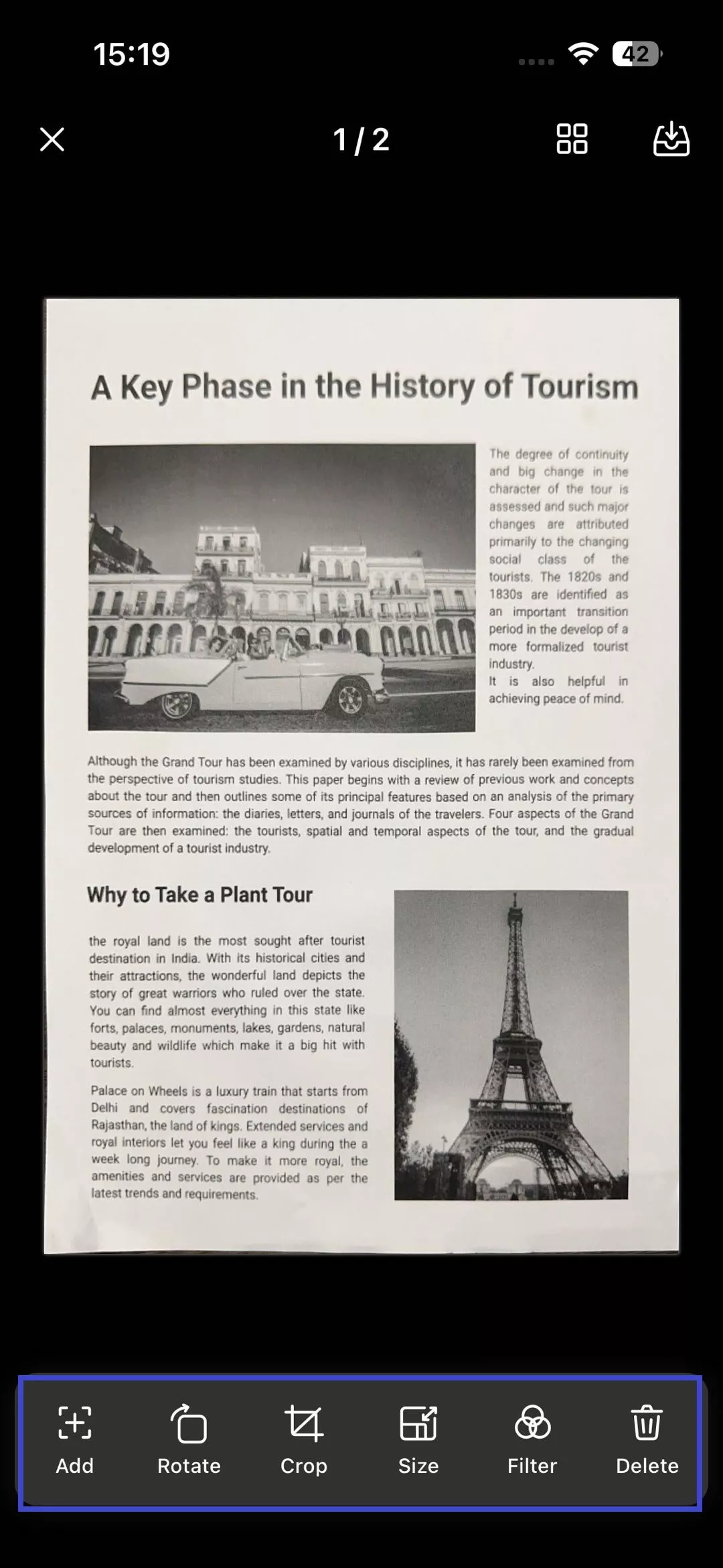 edit the scanned PDF