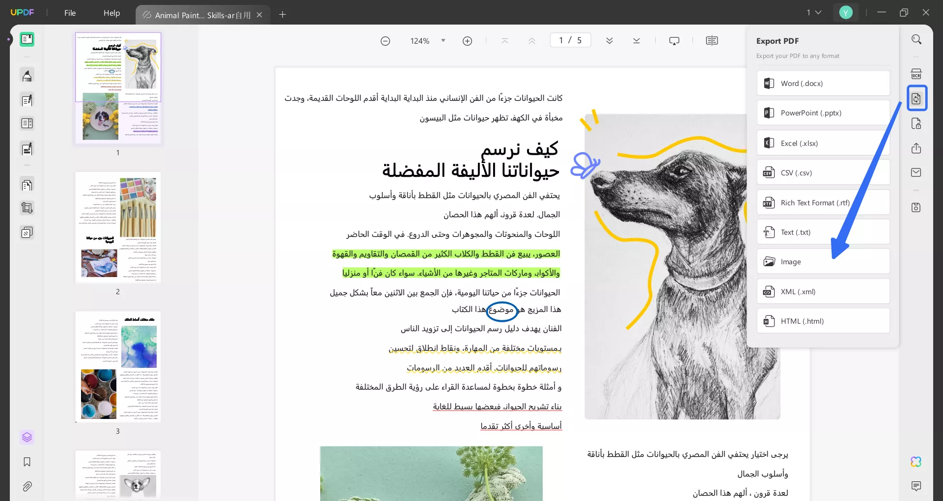 تصدير PDF