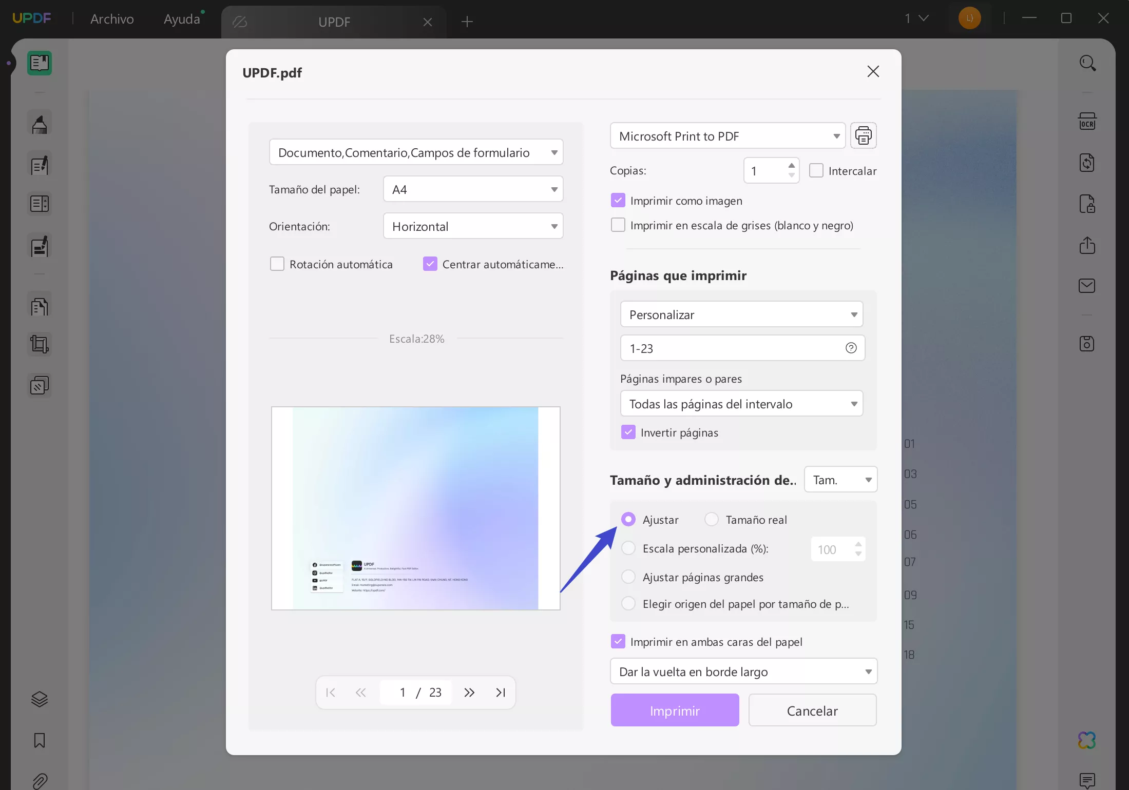 hacer que todas las páginas sean del mismo tamaño en un PDF