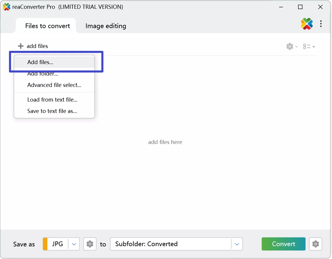 add dat files to reconverter